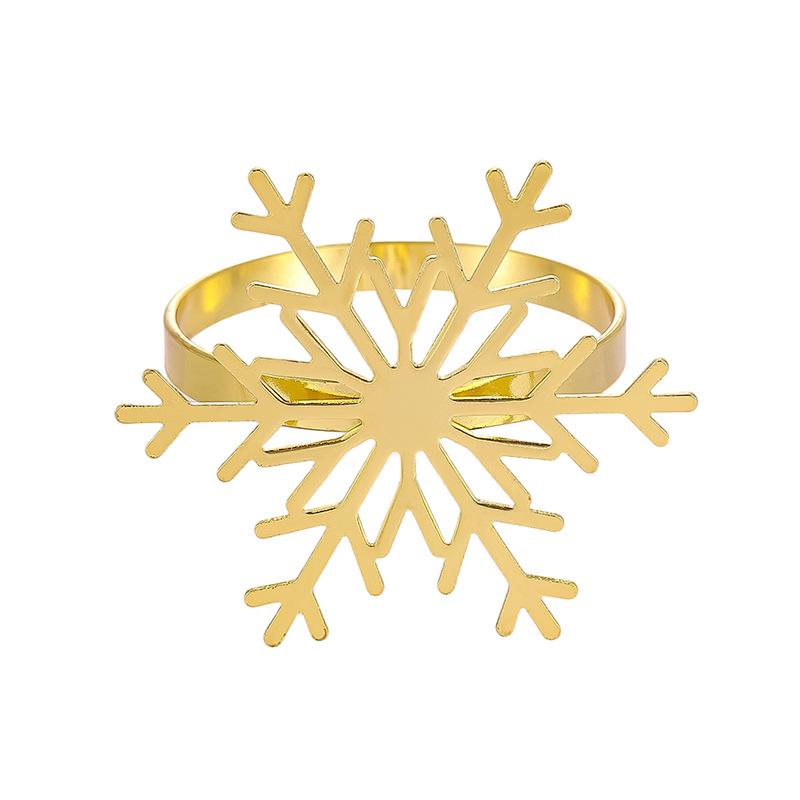 Christmas Snowflake Napkin Ring for Hotel & Party Table Decoration