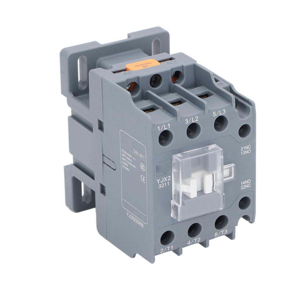 AC Contactor Copper Coil 3 Phase 1 NO 1 NC Silver Contact Circuit Switch Controller 32A 220V
