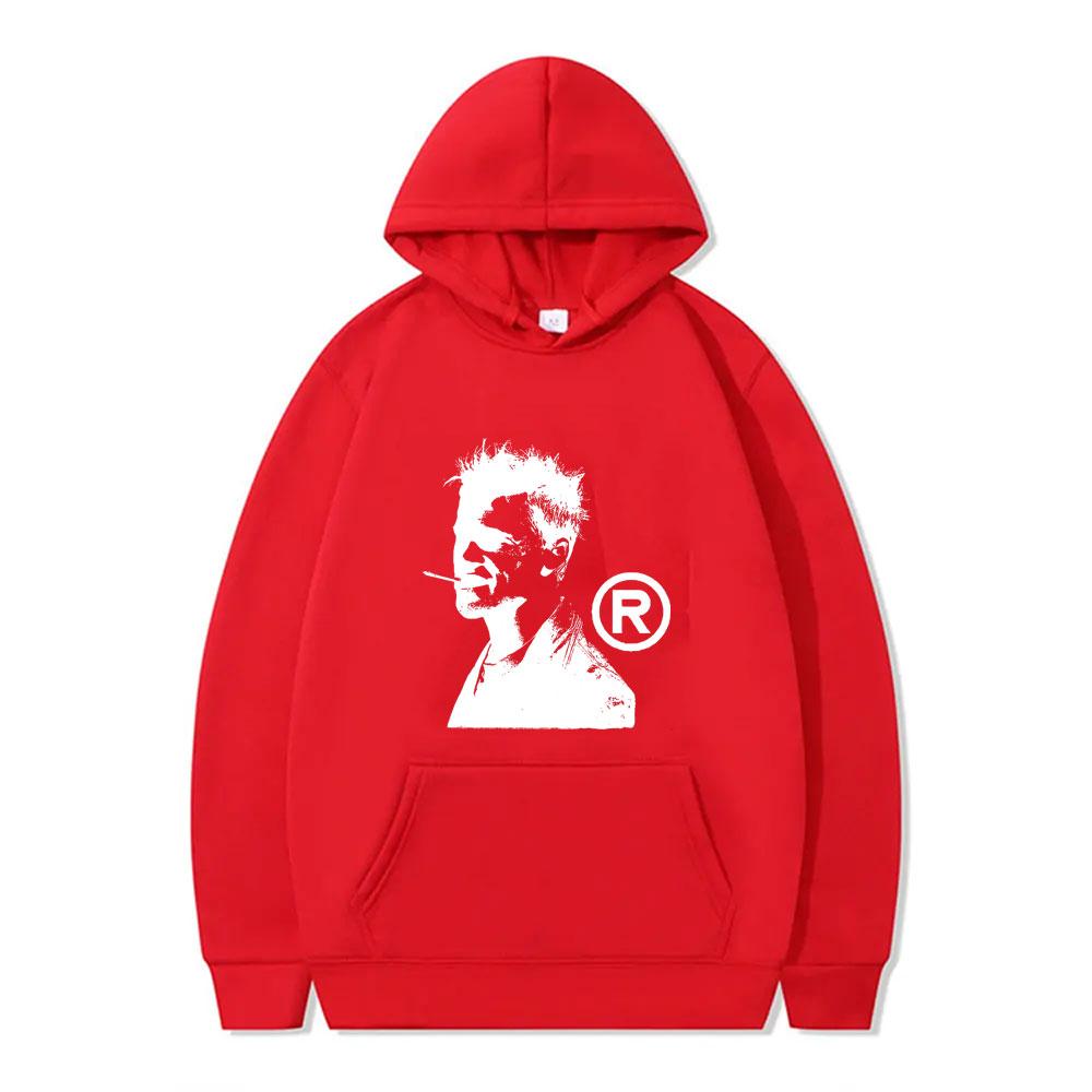 Fight Club Tyler Durden Print Hoodie Men Women Fashion Vintage Streetwear Male Casual Pullover Hoodies Male Oversized Sweatshirt High Quality Tops