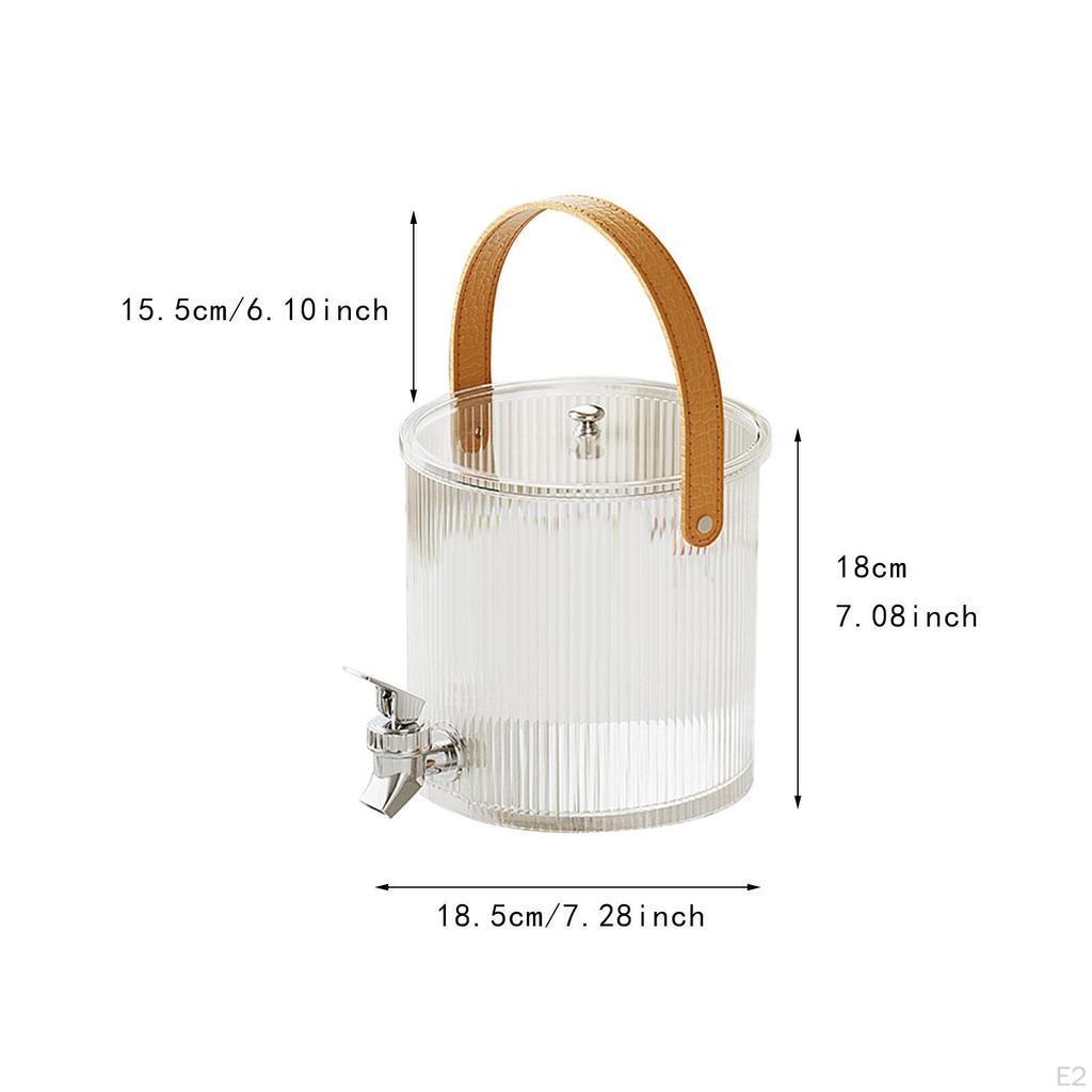 Beverage Dispenser Container with Faucet for Cold Water And Iced Drinks