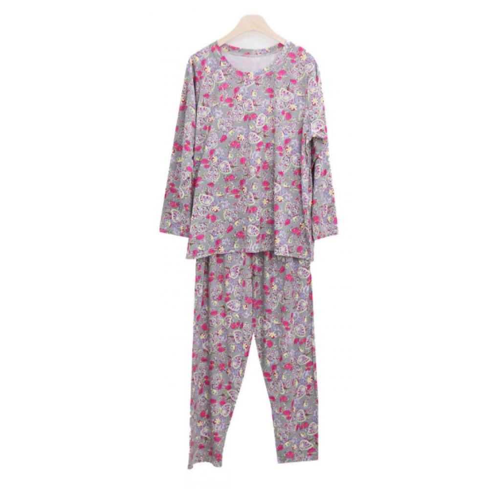 SHiz Madam Women S Large Flower Pattern paiSley Home Set GrandmotHer pajamaS H