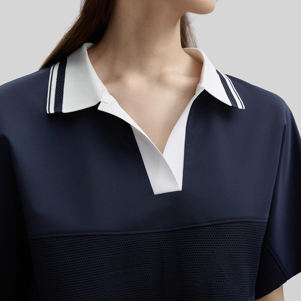 New FILA Polo Shirts Women's German Black Blue F11W434109FNV