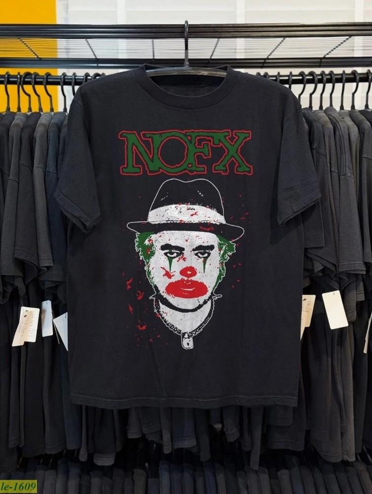 

NOFX Cokie the Clown Album Punk Rock Band Black Unisex Tshirt Size S5XL Unisex T-Shirt M