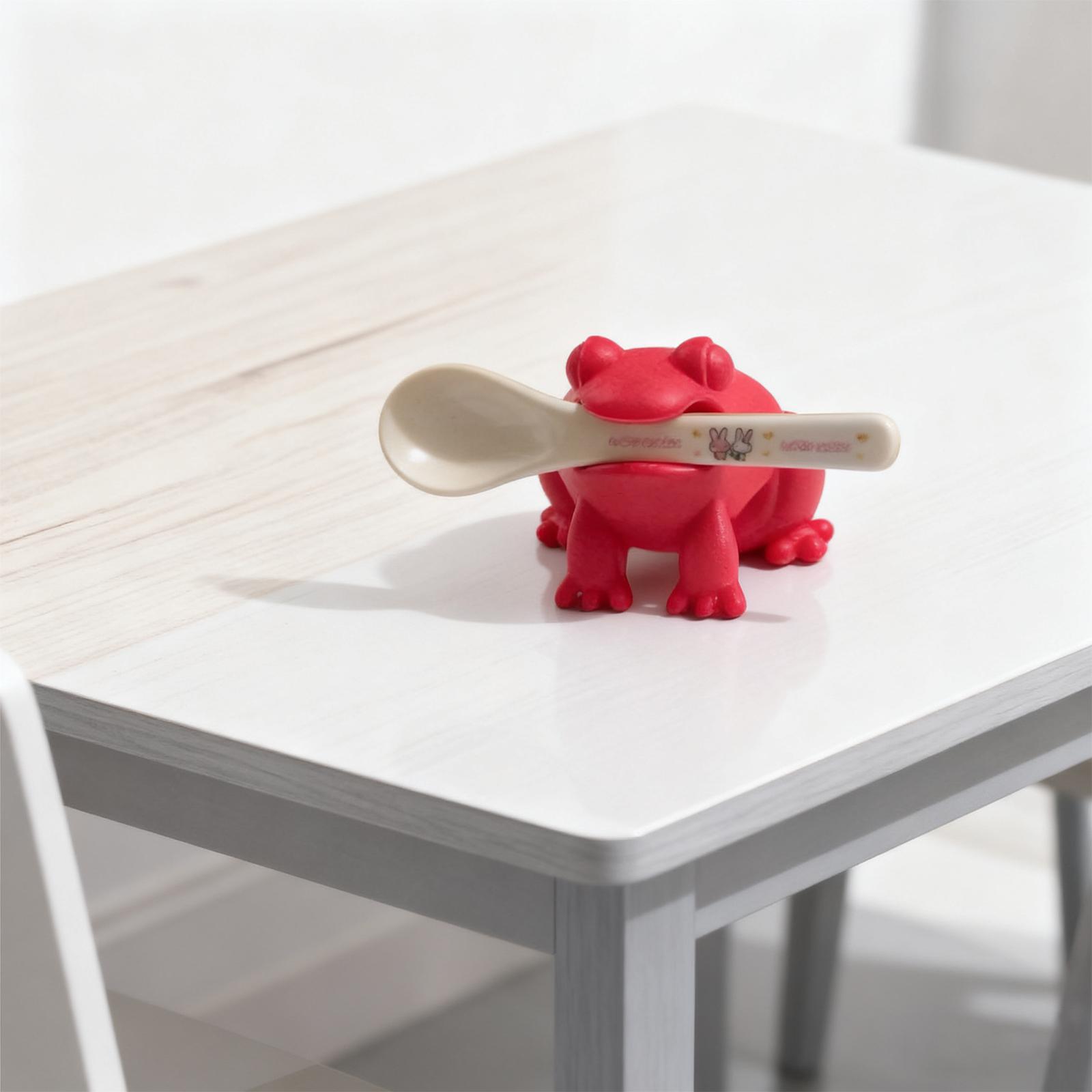 

Силиконовая подставка для ложки на плиту FrogSteam Releaser Милые кухонные аксессуары Кухонные принадлежности Крутые кухонные гаджеты One Size