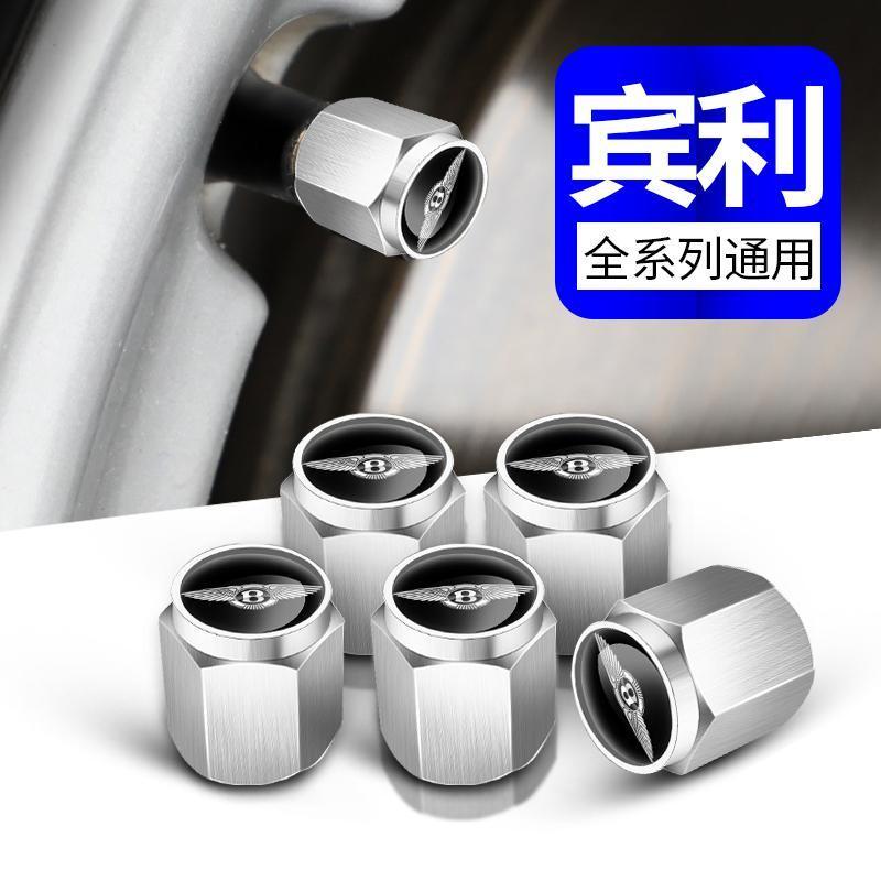 Valve Caps Car Tire Valves Motorcycle Tyre Hub Cover For New Bentley Flying Spur Continental GT Bentayga Mulsanne Accessories