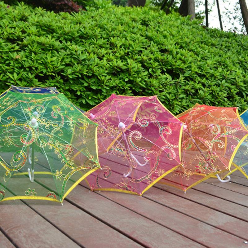1PC Embroidered Photography Prop Toy Gifts For Girls Decorative Umbrella Dance Accessories Large Size Lace Umbrella