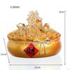 Chinese with Lid Resin Crafts Sculpture for Home Decoration Men Gift