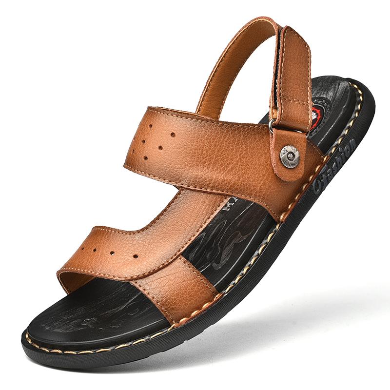 

Модные мужские пляжные сандалии с открытым носком, нескользящие мужские тапочки, классические, двухразовые, мужские, минимально удобные и дышащие туфли для ходьбы 45 хаки