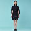 Bunderghost Transform Asymmetrical Zipper Strap Dress (Navy)