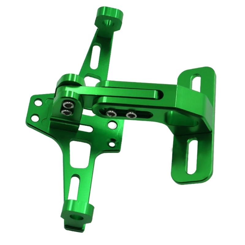 Motorcycle License Plate Mount With LED Light Adjustment License Plate Frame Set