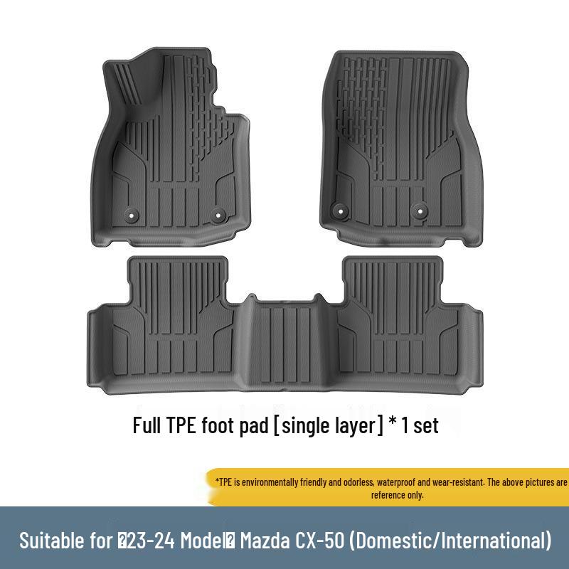 Mazda CX50 (23-24) Dirt-Resistant Car Floor Mats, Trunk & Backrest Mats, TPE Material