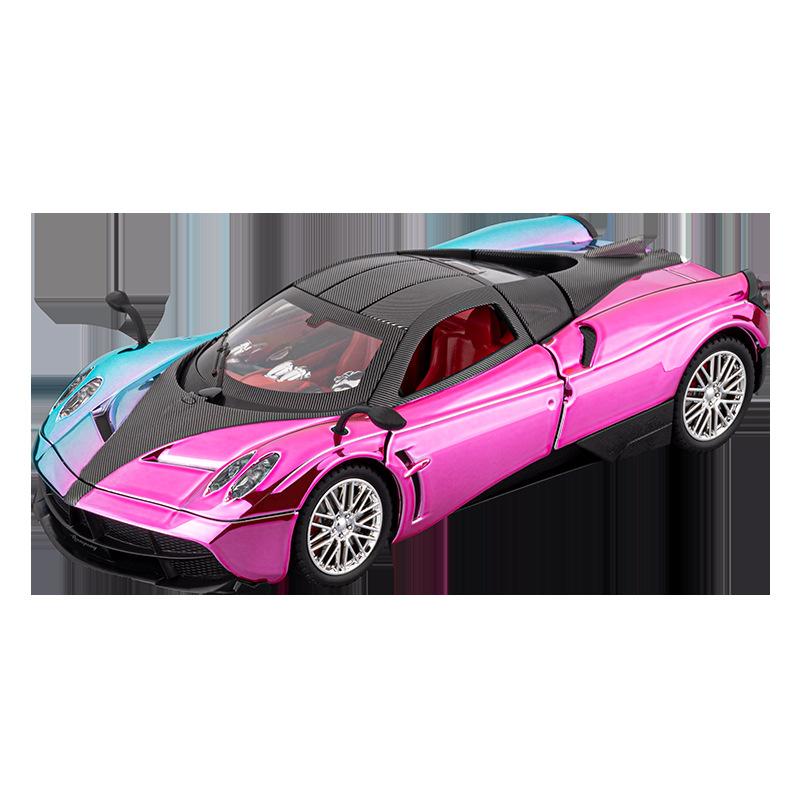1:24 Huayra Dinastia Supercar Alloy Diecasts Car Model With Sound & Light Decoration Hobby Display Collectibles Gifts Boy