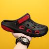 2025 Summer Bag Head Slippers Men Wear Beach Hole Shoes Large Size Simple Fashion Casual Cool Slippers