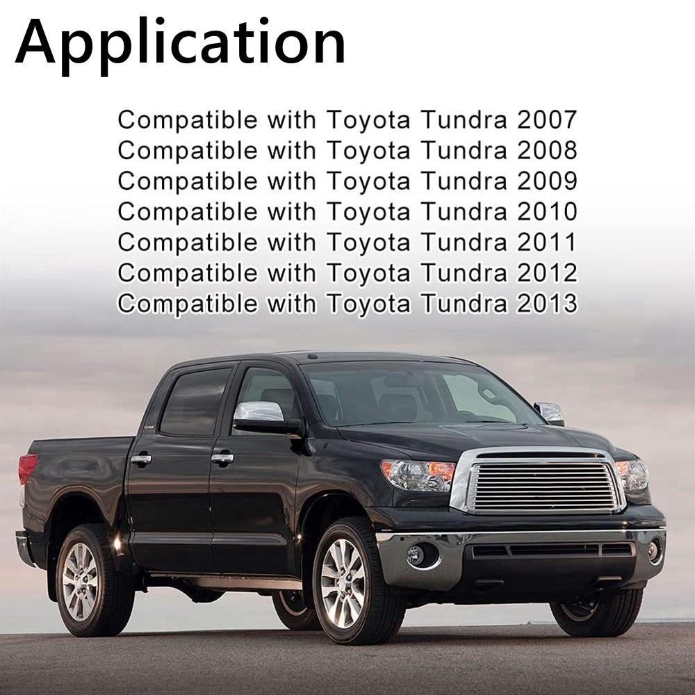 1 Pair Rear Bumper Step Pad Protector Guards Cover For Toyota Tundra 07-13 Repalces TO1196100/TO1197100 52163-0C040/52164-0C040