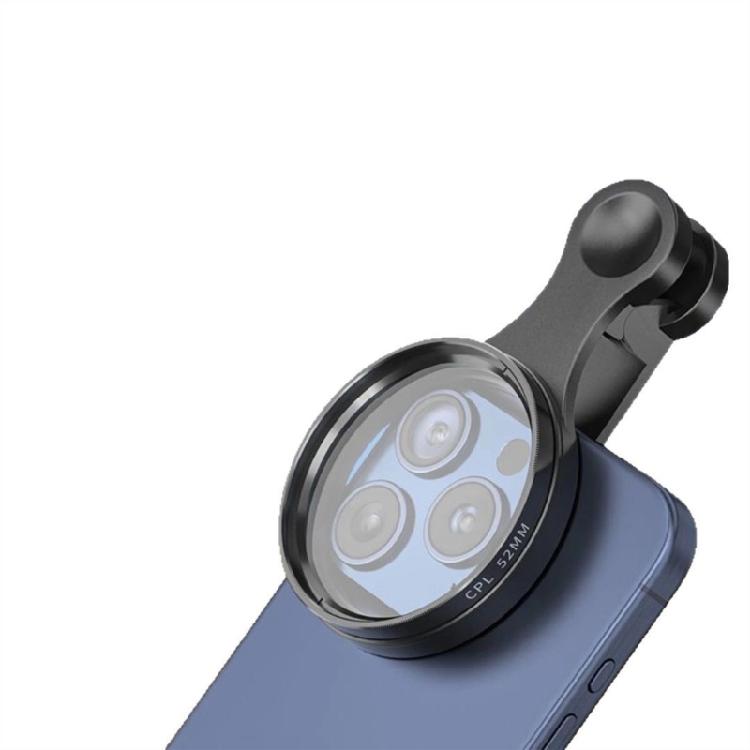 Filtro de Lente Polarizador Circular Avançado de 52mm Para Fotografia Melhora a Saturação Vidro de Qualidade Ótica Com Kit de Manutenção