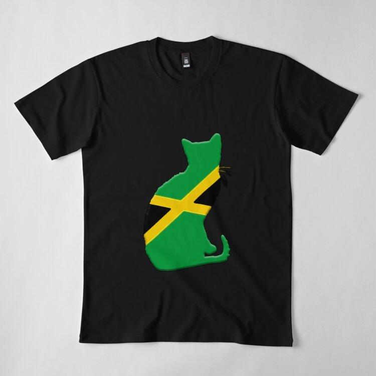 Men Premium Bumbac Harajuku T-Shirt Jamaica pavilion pisica Print Tees  Funny Style Round Neck Bumbac Tricou Casual T-Shirts - cumpărați cu prețuri  