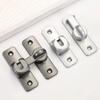 4/1PCS Stainless Steel Hook Latch Window Drawers Cabinet Locks 90 Degree Barn Door Latch Bolt Hook Sliding Gate Buckles Hardware