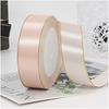 Gift Satin Ribbons Wholesaler 1inch  100% Polyester  Christmas Ribbon  Gold Wired  Edged Satin Ribbon  Roll Accept Print Logo