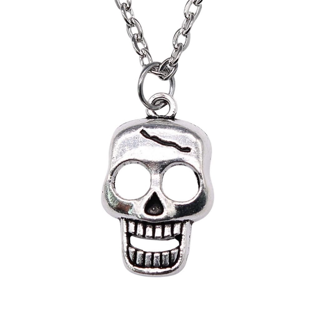 Pray Amulet Charm Necklace Cross Pendant Vintage Halloween Witchy Jewelry 43cm Chain