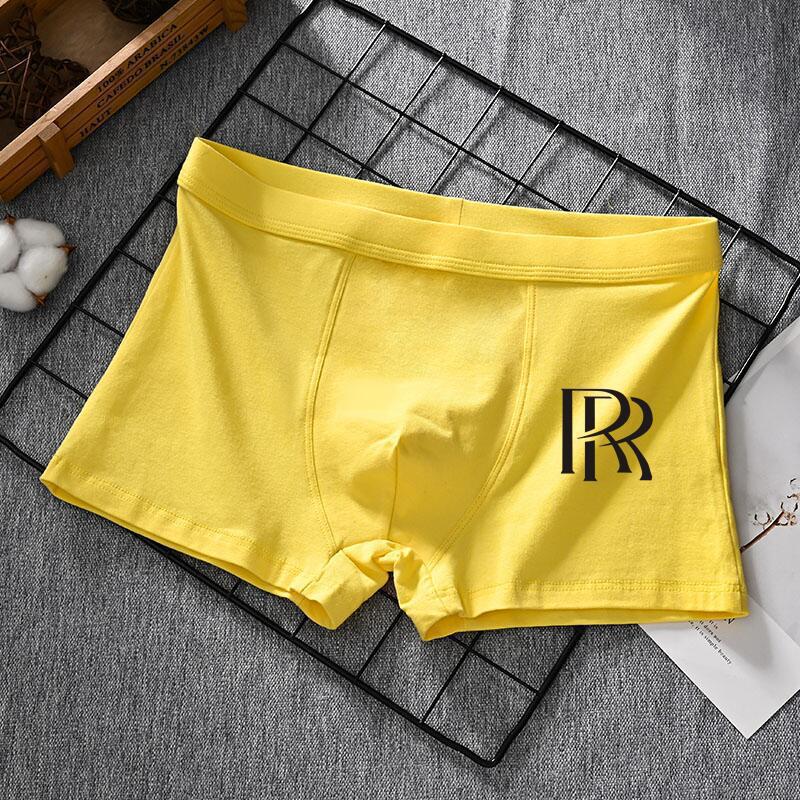 Men's Black Boxer Briefs - New 2025 Style, Loose Fit, Pure Cotton for Autumn/Winter