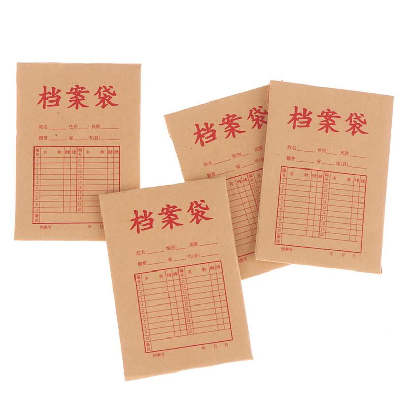 1/12 Dollhouse Simulation Kraft Paper Document Bags Dollhouse Study Office School Stationery Decoration Dolls House Accessories