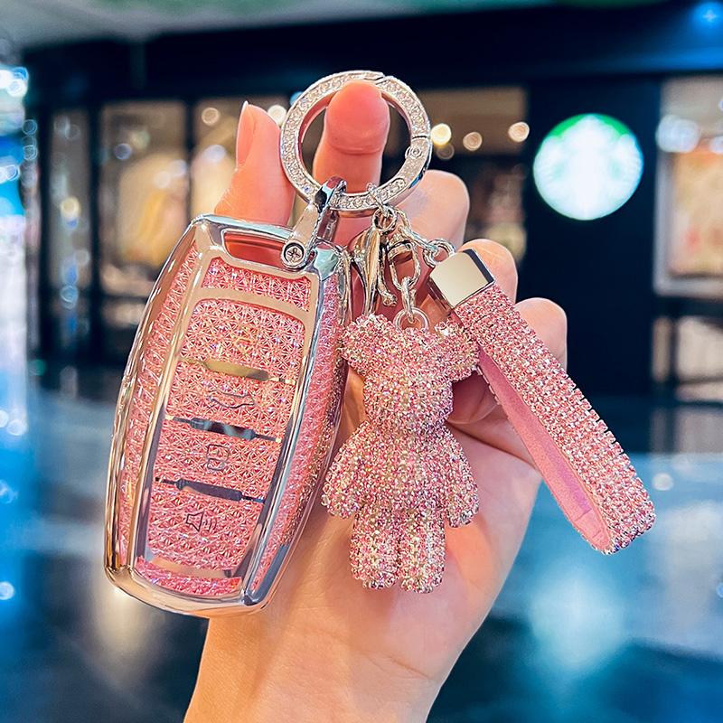 Sakura Pink TPU for Haval F7x H6 Jolion Joico Jollein F7 Jolyon F7H Dargo Remote Car Key Case Cover Holder Keychain Accessories