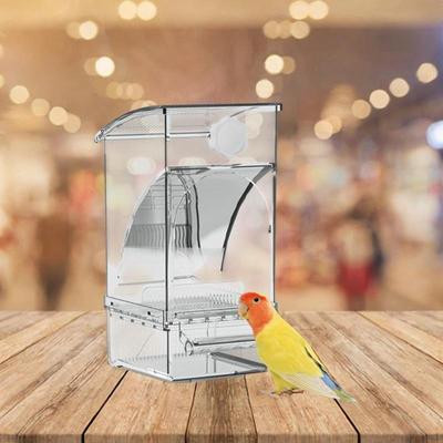 Automatischer Vogelfutterspender, Käfig-Futterspender, robust, Sittich-Leckereien, Samenbehälter, Papagei für