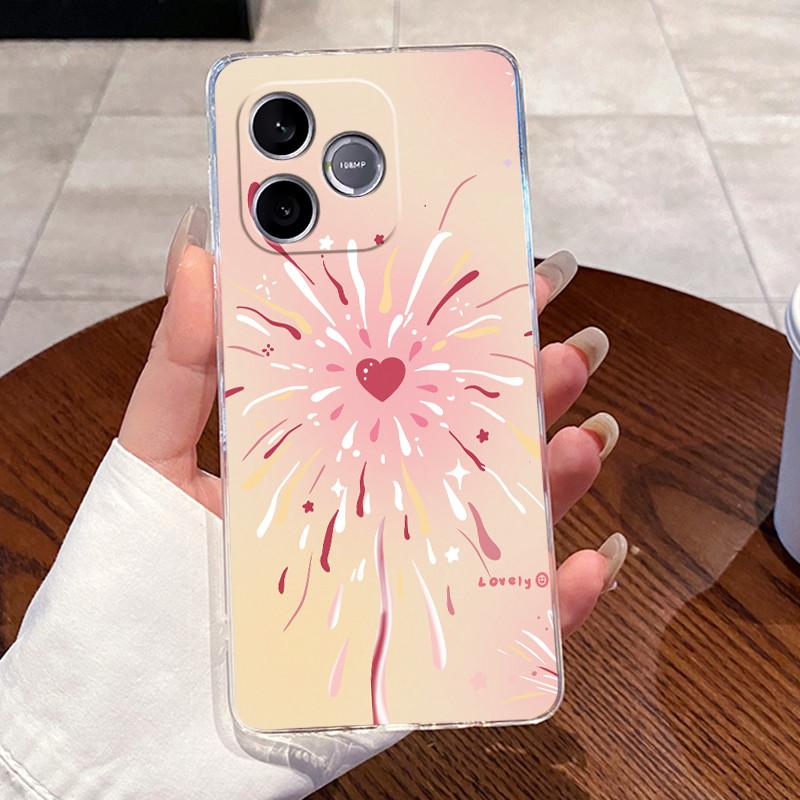 Jelly Casing For Honor 600 Lite / Honor 500 Smart 5G Clear Silicone Soft TPU Back Cover Cute Cat Rabbit Heart Protective Case