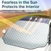 Car Windshield Cover for Ice and Snow Snowproof Iceproof UV Sunshade Universal for Most Cars with Mirror ProtectorWindshield Sunshades 1
