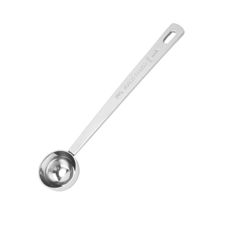 Rose Gold Stainless Steel Measuring Spoons Set: 5ml, 10ml, 20ml for Coffee, Milk, Cocktail, Fruit Powder.