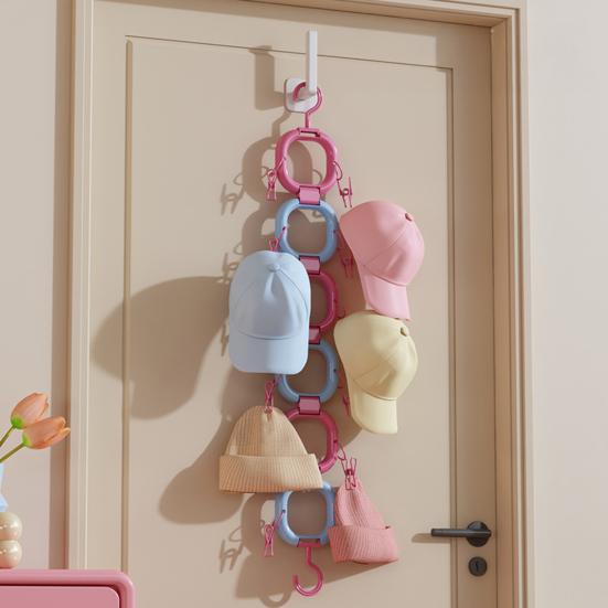 Věšáky na klobouky na dveře skříně Úspora místa v ložnici Organizér na klobouky Víceúčelový stojanový věšák na klobouky pro baseballové čepice Tašky Šály