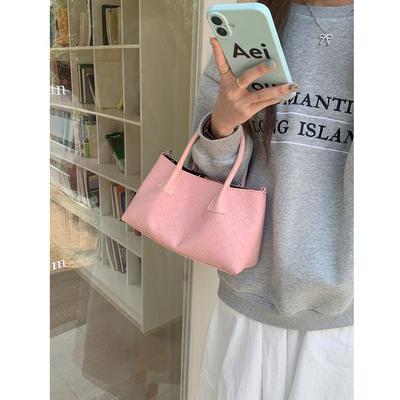 Soft PU Leather Crossbody Bag Women's Weave Pattern Shoulder Bags Solid Color Fashion Retro Luxury Designer Girl Handbags