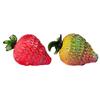 Red Strawberry Glass Decorative Fruit For Table