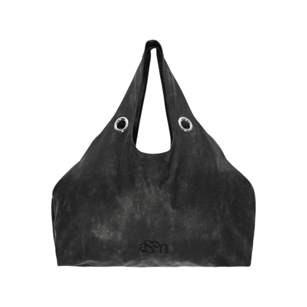 Ason Lux Crack Große Tasche Schwarz