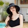 New foldable bow stylish and elegant bucket hat women travel vacation sun hat