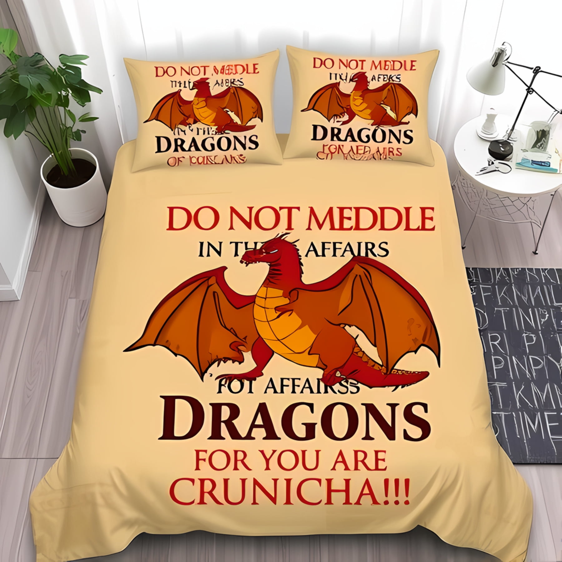 

Dragon Soft Duvet Cover Quen Sized Dimensions for Young Girls Young Boys Children Kids,Goth Dragon Soft Duvet Cover Psychedelic Rom Decor,boys Young 135*200cm Eu-Single