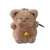Adorable Cartoon Lucky Cat Plush Toy Pin Soft Stuffed Diy Decoration Accessory