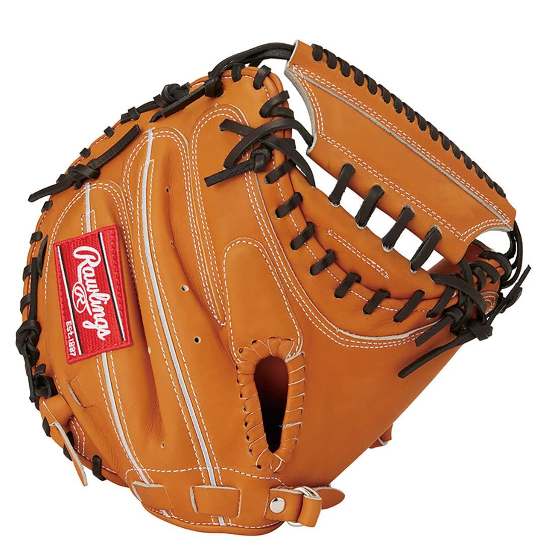 

Rawlings baseball adult size HOH BREAK THE Rich catcher s mitt, 33, hardball, MOLD, GH2FHBJMF, Tan, right-handed throw.