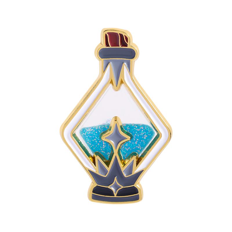 

Мана Зелье Блестящие Эмалевые Значки На Заказ Приключенческие Игры Броши Значки на Лацкан Одежда Смешные Украшения Подарок для Друзей