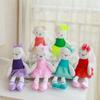 1 stück 42 cm niedlichen kaninchen tragen tuch mit kleid plüschtier gefüllte weiche tier puppen Ballett kaninchen für baby kinder geburtstagsgeschenk