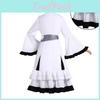 Traje de Cosplay de Bruja Juicio Chica Mágica Hikami Meruru con Tejido de Poliéster para Halloween Fans de Anime y Videojuegos