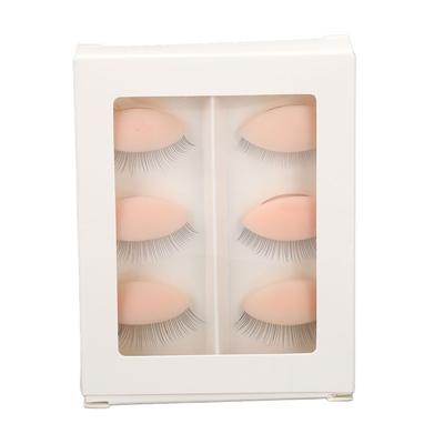 3 Pairs Replacement Eyelids for Mannequin Head Eyelash Extension Practice Removable Eyelids with