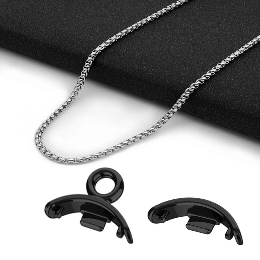 Pendant Necklace For Xiaomi Miband 9 Watch Neck Decoration Strap Mi band 8 Stainless Steel Metal Buckle Smart Watch Accessory
