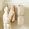 Mesh Hanging Clothes Organizer Large Capacity Space Saving Clothes Hanger Bag Visible with Hook Clothing Storage Bag Wardrobes