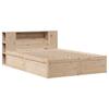Solid Wood Bed Without Mattress 135 X 190 Cm Pine Wood