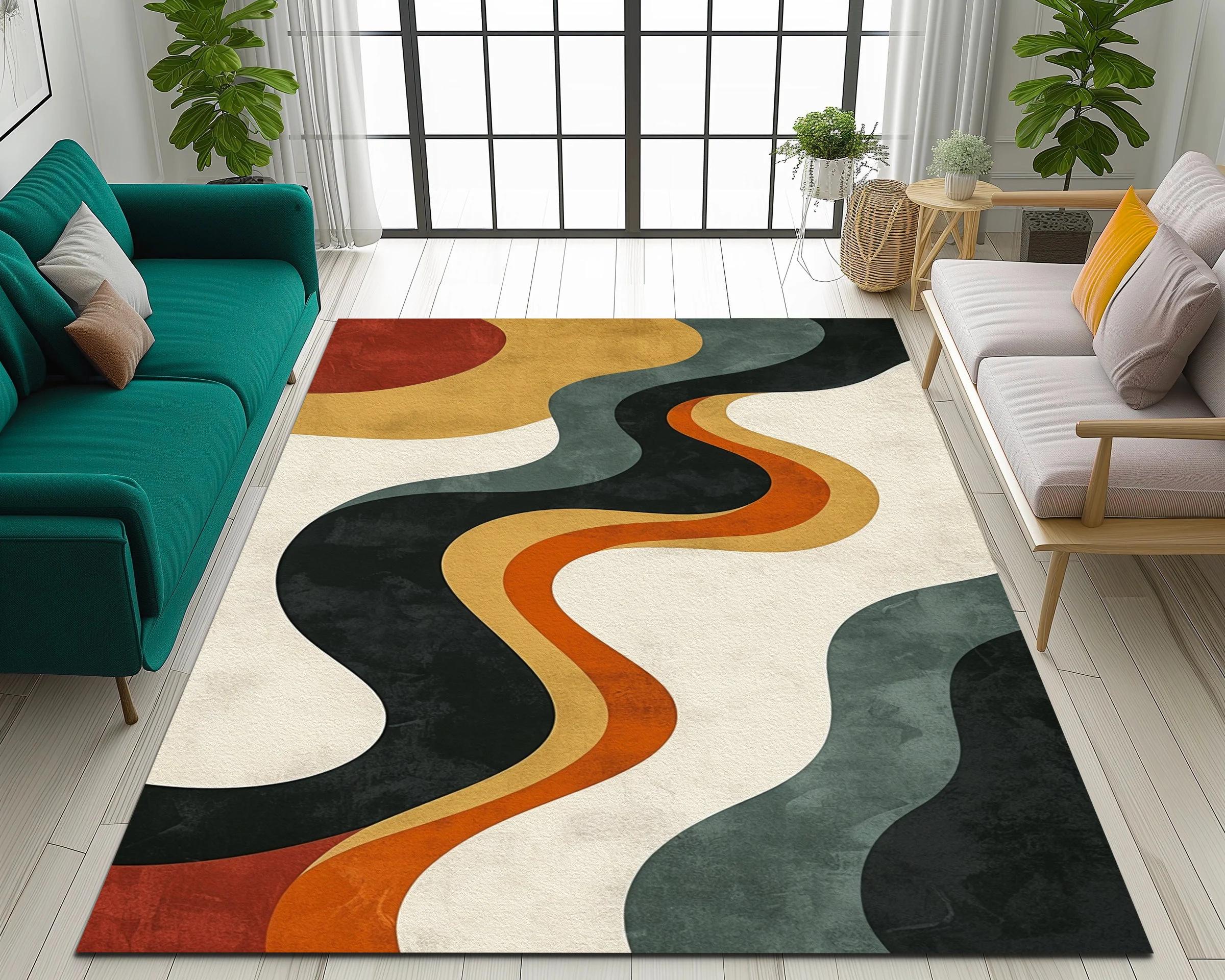 

Декоративные ковры для гостиной в стиле бохо, балкона, коридора, большой площади, нескользящий ковер, современный ковер для спальни, коврик для входной двери 40X60cm-16x24in