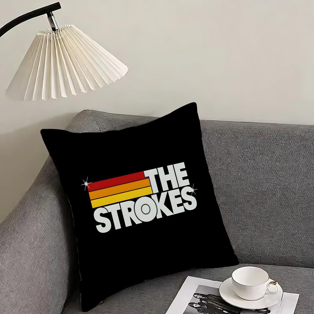 

TThe StrokesS Band Cushion Cover Pillowcase Ultra Soft Skin Friendly Fabric Cloud Like Comfort Concealed Zipper 30x30cm