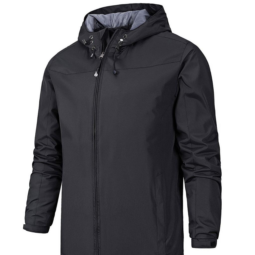 Men's Lightweight Waterproof Windbreaker Jacket - Perfect for Spring/Autumn, Fishing, Hiking, and Outdoor Activities