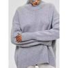 Pure Color Turtleneck Sweater Fashion Autumn and Winter Loose Knitwear Solid Color High Neck Sweater