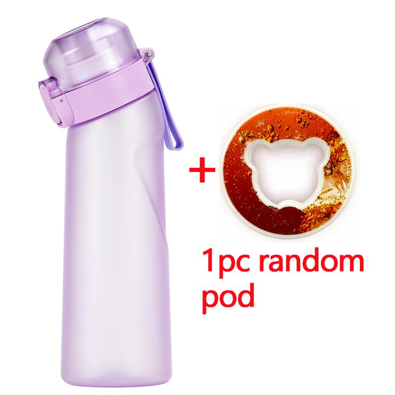 

1 шт. 650 мл бутылка для воды с ароматизатором воздуха и соломинкой 1 шт. капсулы с произвольным вкусом герметичная и портативная спортивная вода для занятий фитнесом на открытом воздухе